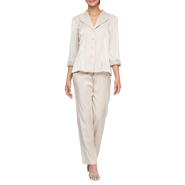 Wholesale Straight Leg Stretch Shimmer Pant Alex Evenings 8455298