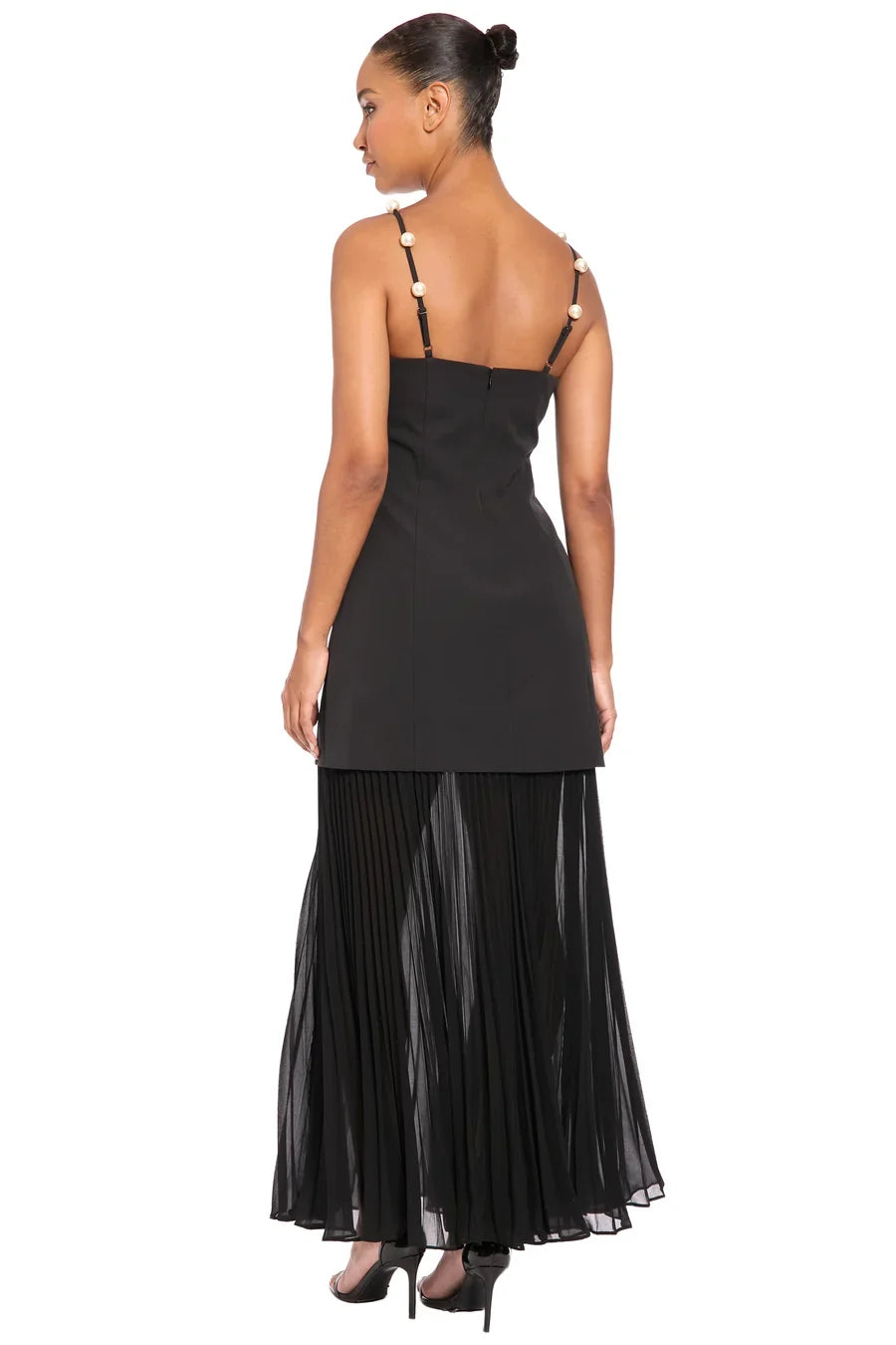 Maggy London Flutter Sleeve and Waist Tie Cocktail Multi Occasion Wedding Guest Dresses for Women, Black MEDIUM for sale G7083M