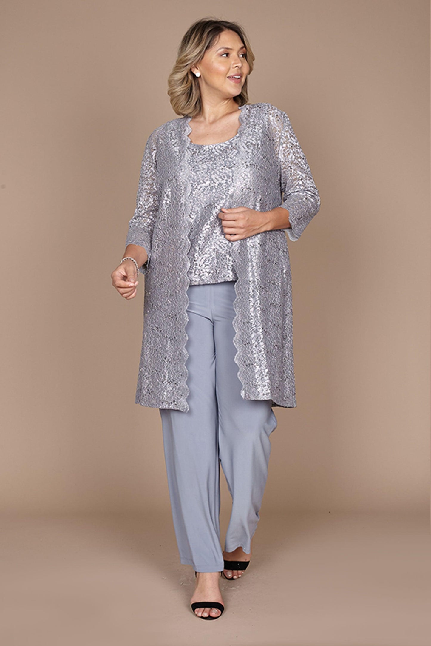 R&M Richards Plus Size Mother of the Bride Pant Suit 1993W - The Dress Outlet