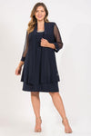 R&M Richards Short Formal Mother of the Bride Plus Size Dress - The Dress Outlet R&M Richards