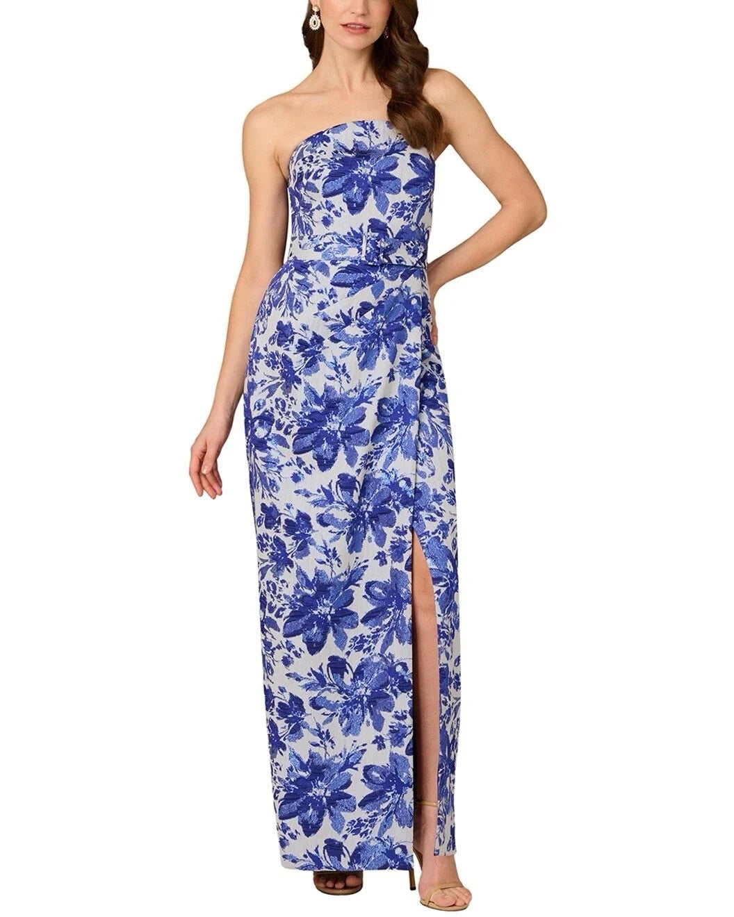 Floral Jacquard Gown Aidan Mattox MD1E209541
