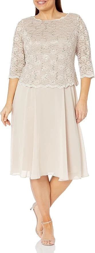 Alex Evenings 4121796 Short Mother of the Bride Dress