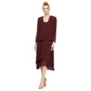 Beaded Tiered Jacket Dress SL Fashions 116184