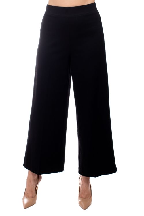 Adrianna Papell mid waist solid wide leg ponte knit pant