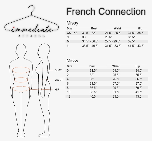 French Connection Size Chart